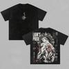 Vintage Washed  Escanor The Seven Deadly Sins T-shirt Manga T Shirt Men Clothing Summer Cotton Clothes Casual Loose Tees Tops