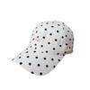 Sweet Polka Dot Print Cap Letter Embroidery Soft Top Autumn and Winter Baseball Cap Women's Daily Travel Visor