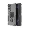 For Samsung Galaxy S25 Edge Phone Case WANLONFENG PC TPU Back Cover Kickstand with Tempered Glass