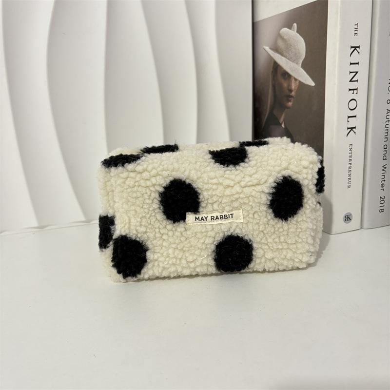 New Plush Makeup Bag Travel Cosmetic Organizer Bags Lipstick Pouch Large Capacity Wash Bag Student Stationery Box Pencil Case