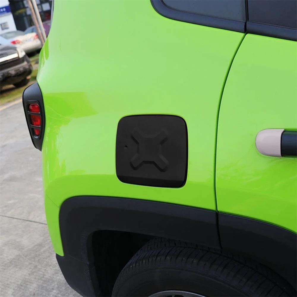 Černý vnější kryt plnicího hrdla paliva Dvířka Kryt palivové nádrže Lišta Dekorace Vhodné pro Jeep Renegade 15-18