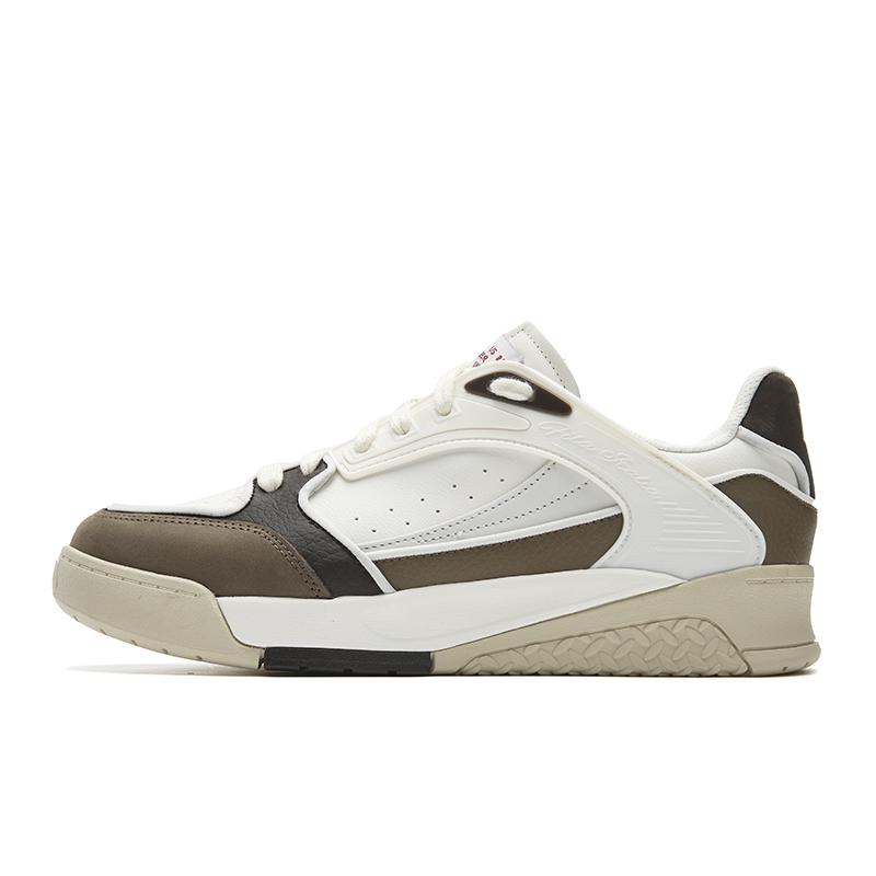 

FILA OLIVE Cushioning Abrasion Resistant Lightweight Low top Skateboard Shoes Men s Milk White/Malt Brown F12M621216FGM 42.5