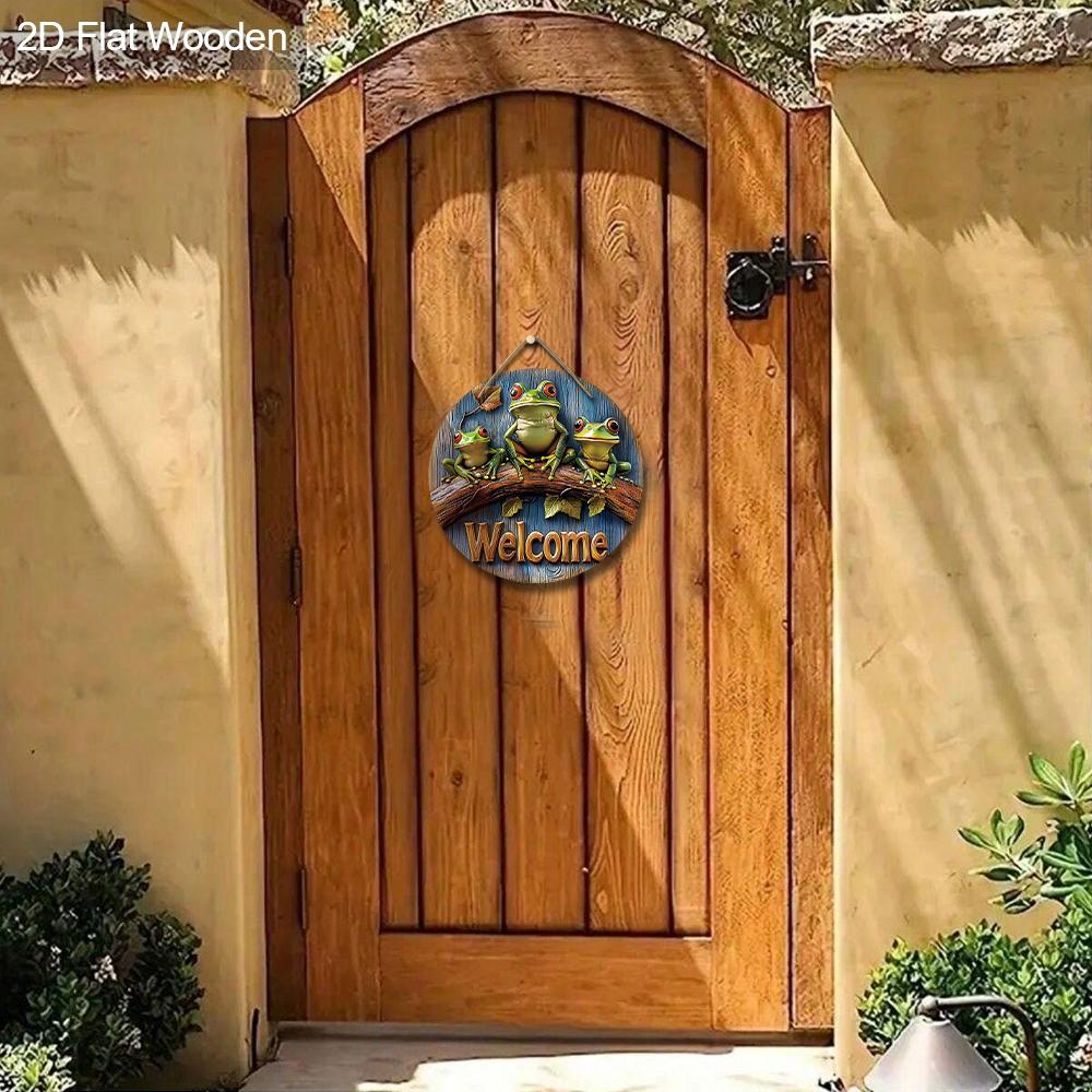 2D Flat Wooden Hanging Decorative Signs, Family Wall or Door Decoration, Garden Decoration, Housewarming Gifts for Friends