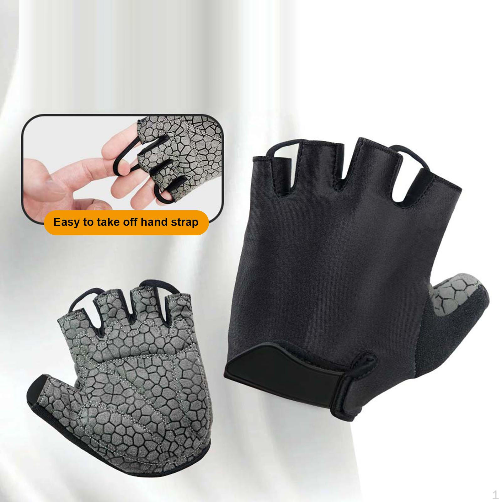 

Перчатки для горного велосипеда, нескользящие, для тренировки с половиной пальцев, поднятия тяжестей S