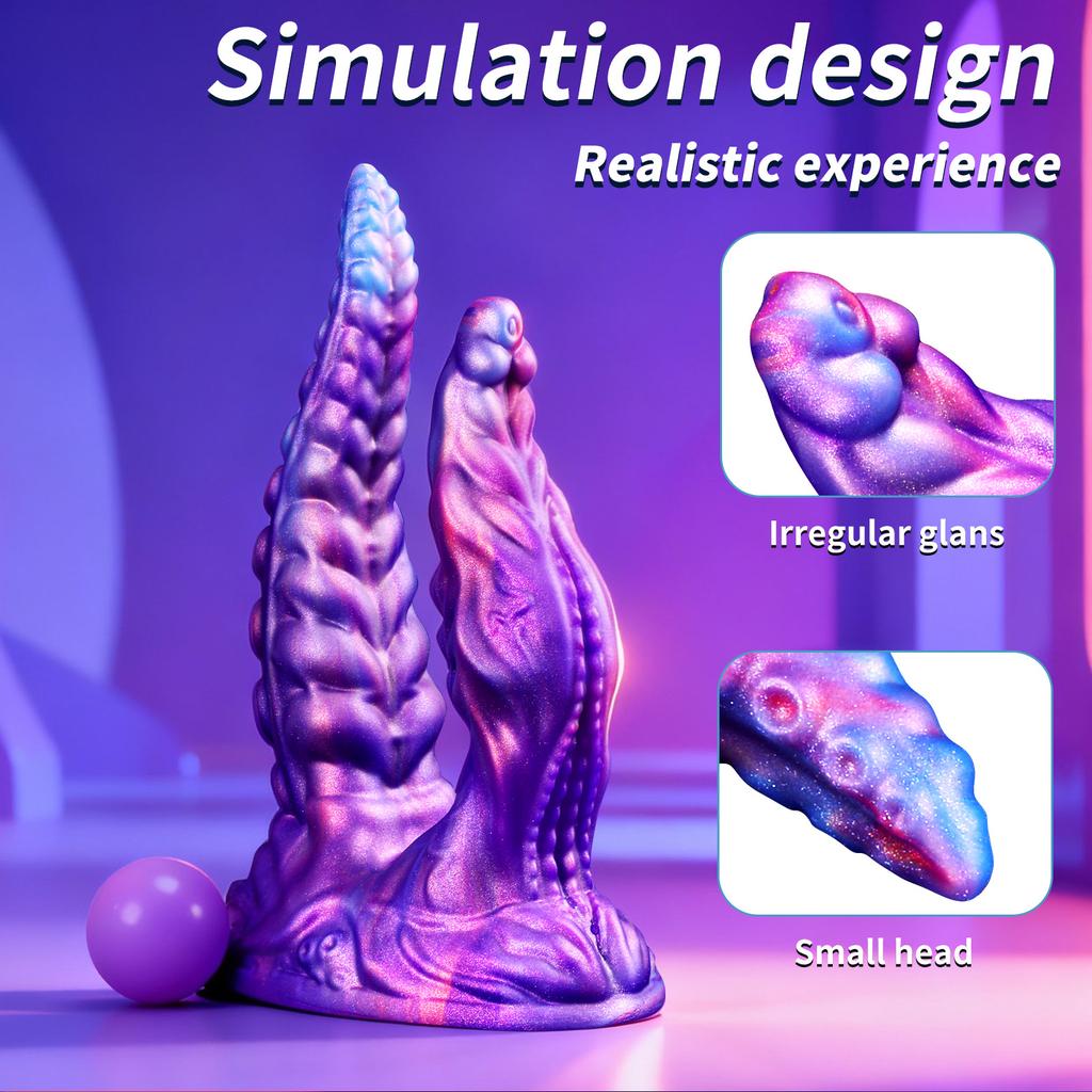 Alien Animal Penis Double Headed Masturbator Silicone Double Tentacle For Two Men And Women In The Backyard Adult Sexual Products