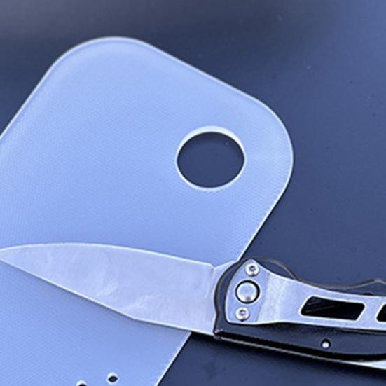 Outdoor Camping Mini Cutting Board with Drainage Hole Portable Clear Non-Slip Food Grade Multifunction Vegetables Fruits Meat Chopping Board