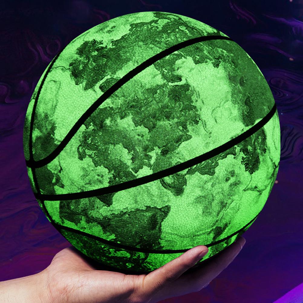 Size 7 Ing Basket Ball for Night Game  Dye Light Up Basketball  In The Dark Basketball Gifts Toys