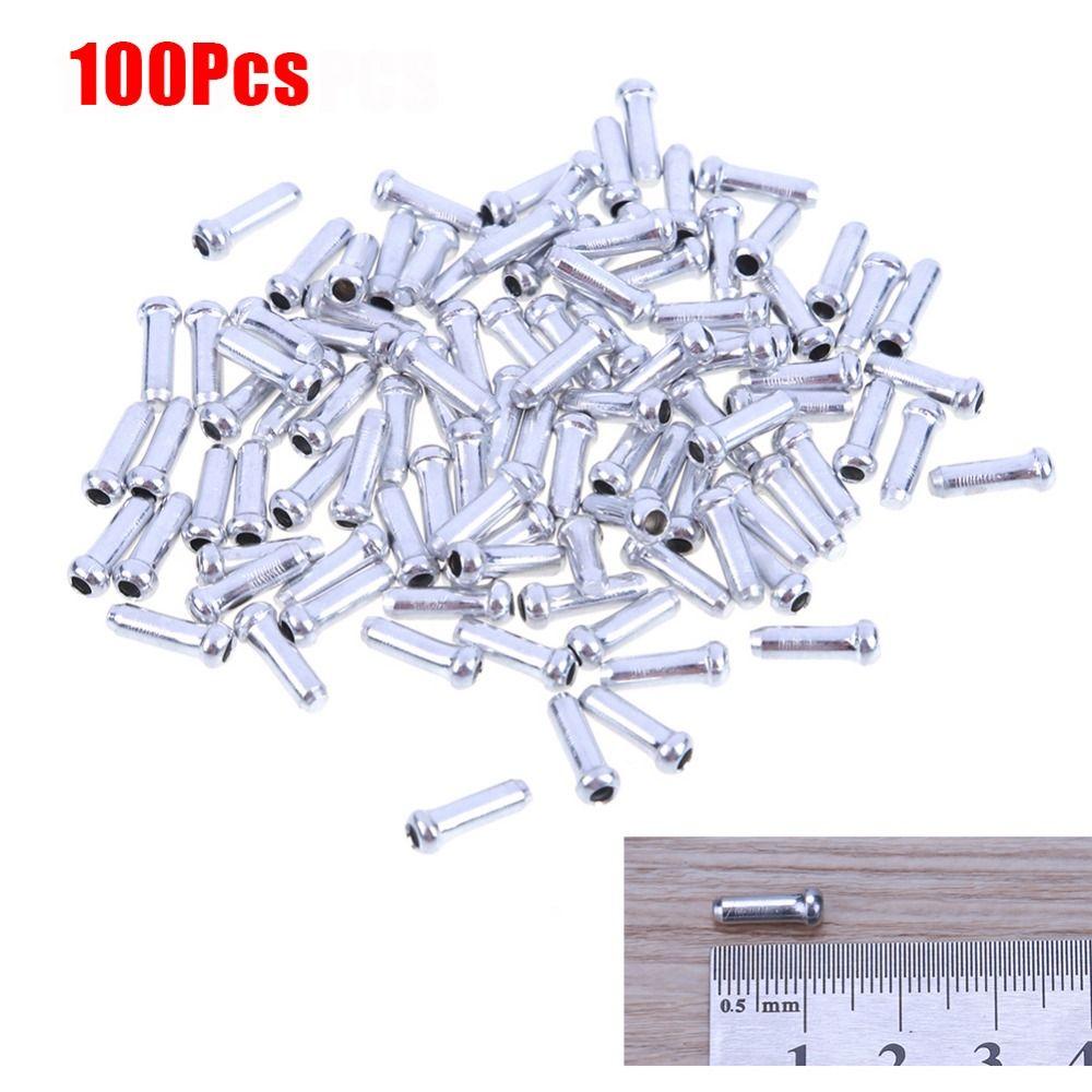 

100 шт., инструмент для обжима троса, концевая крышка для велосипеда, детали для велосипеда, наконечники для внутреннего провода, тормозной переключатель, переключатель передач