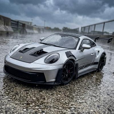 1:24 Porsche 911 GT3 RS 992 Generation GT Sports Car Alloy Racing Car Model Diecast Sports Car Model Simulation Sound Light Toys