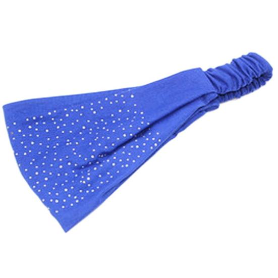 Damen Kopf Strass Wickel Weiches Haarband Kopfschmuck Turban Twist Stirnband