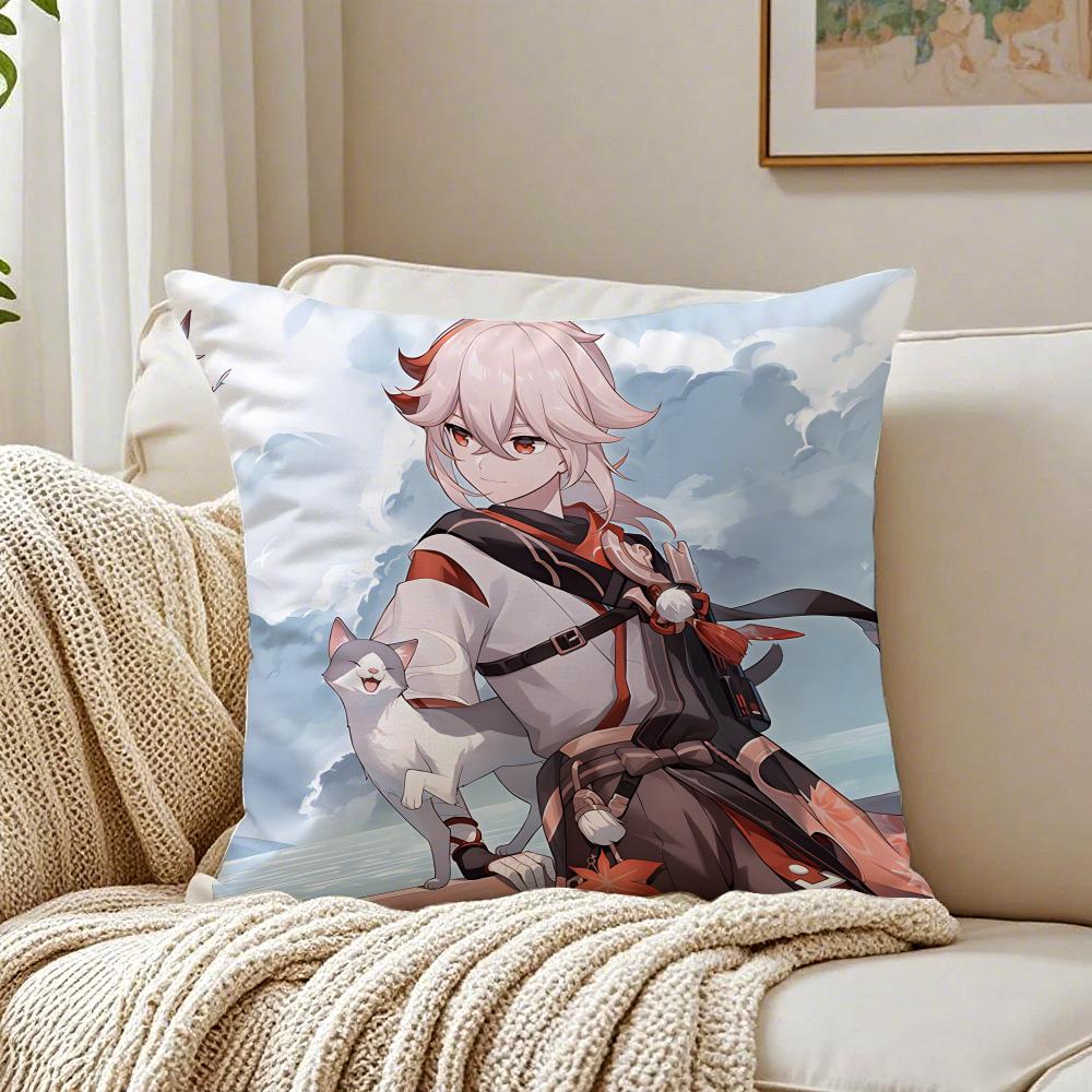 K-Kazuha Cushion Cover Pillowcase Anti-Dustmite Living Room Sofa Decor Cushion Room