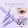 Gold Precision Eyelash Tweezers Feather Clip Set for Lash Artists