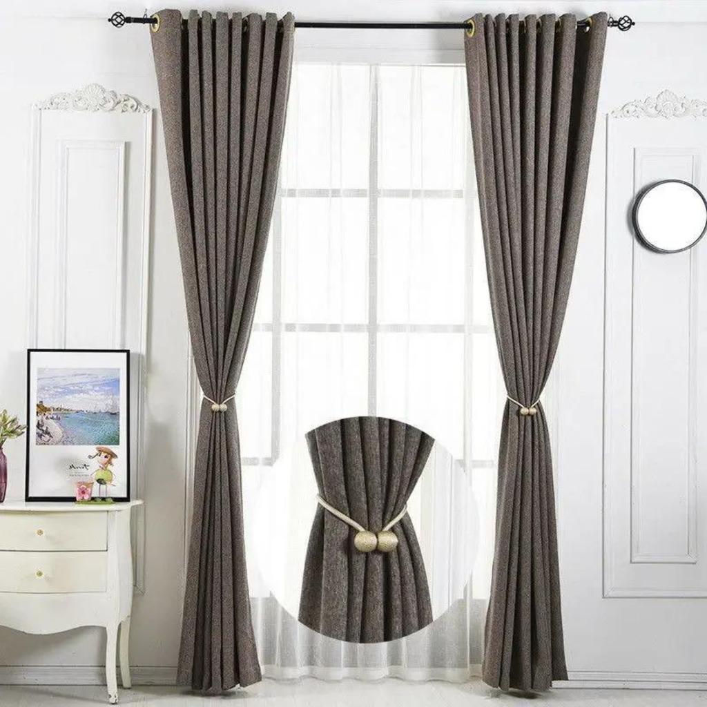 Magnet Curtain Buckle Tiebacks Curtain Clips No Punch Modern Curtain Accessories Pearl Magnetic Ball Home Decoration Accessories