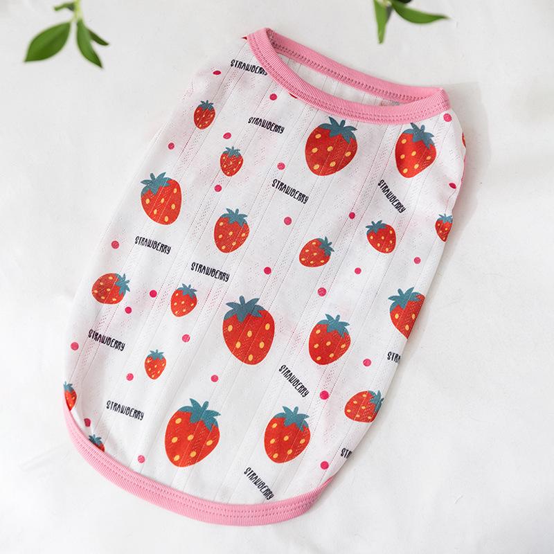 Corgi Vest Spring and Summer Full of Fruit Corgi Special Two-legged Clothes Starling Dachshund Medium Dog Pet Clothes