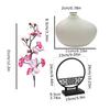 Plastic Creativity Ornament Courtyard Chinese Style Foyer Mini Decoration Vase Elegant Screen