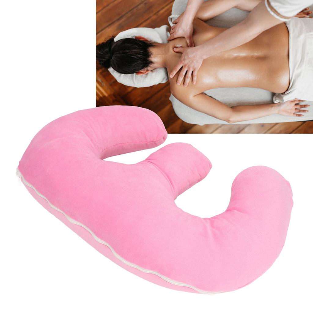 Women Chest Pillow Wrinkles Prevention Soft Massage Table Chest Cushion Pad with Removable Cover For
