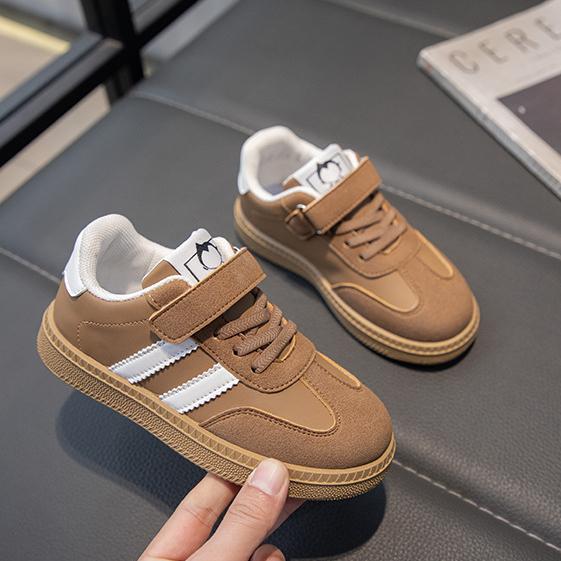 Boys and Girls' Daily Outdoor Casual Shoes with Velcro Design, Convenient and Comfortable for Spring