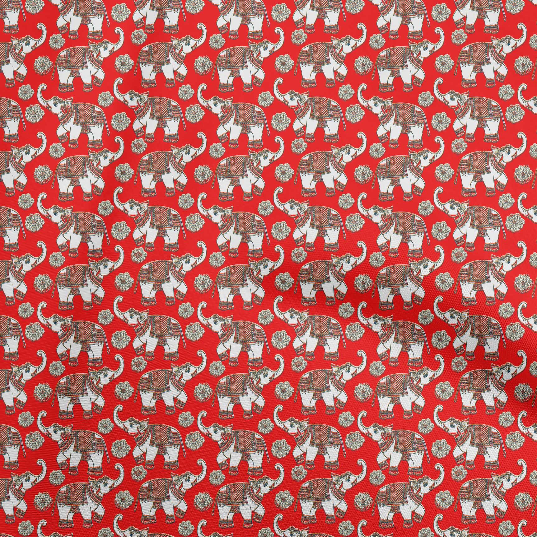 

oneOone Cotton Flex Gray Fabric Kalamkari Sewing Fabric By The Yard Printed Diy Clothing Sewing Supplies 40 Inch 42 Inch Wide - Viscose Chiffon червоний