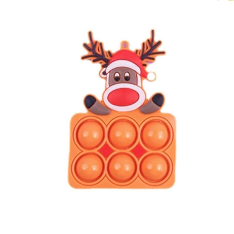 Decompression Toys Christmas Toy Keychain Santa Claus Pendant Xmas Gift Child