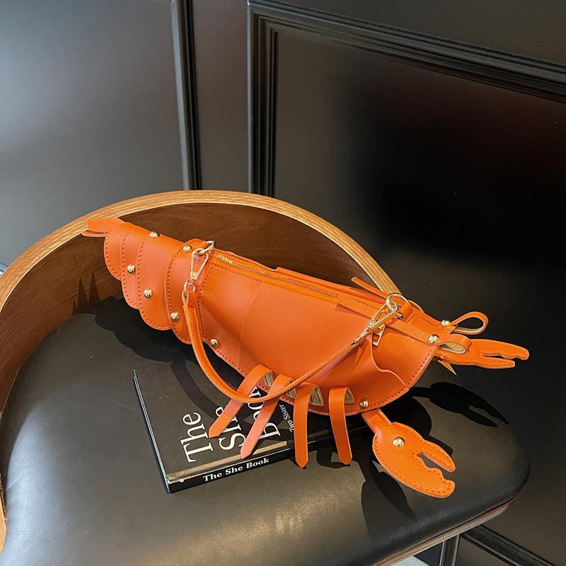 Small-scale Design-themed Lobster-shaped Quirky Crossbody Bag