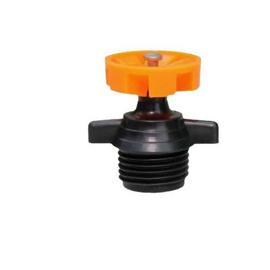 Plastic 4-Point Open-Flow Garden Sprinkler Head for Irrigation and Misting