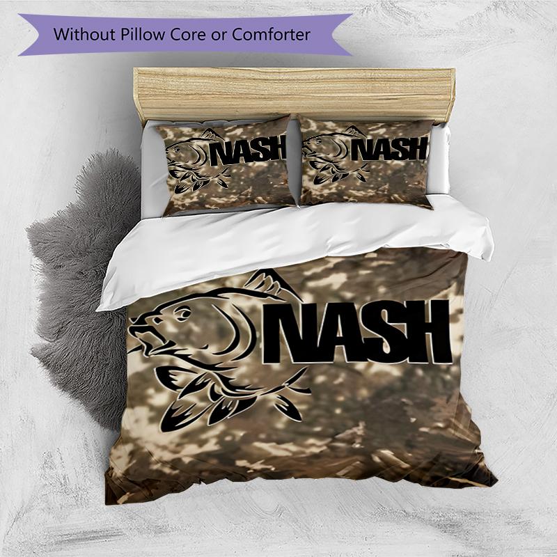 3pcs Nash Tackle1 pattern bedding set duvet cover set includes duvet cover &pillowcases, perfect all season bedroom decoration & gift