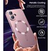 Protective Case - E.F.Connection - for iPhone 17 Pro - Liquid Silicone - Magnetic Ring - Pink