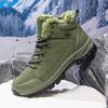 Brand Winter Men's Boots Thick Plush Warm Men's Snow Boots Soft Sneakers Non-Slip Men Ankle Boots Outdoor Waterproof Men's Boots