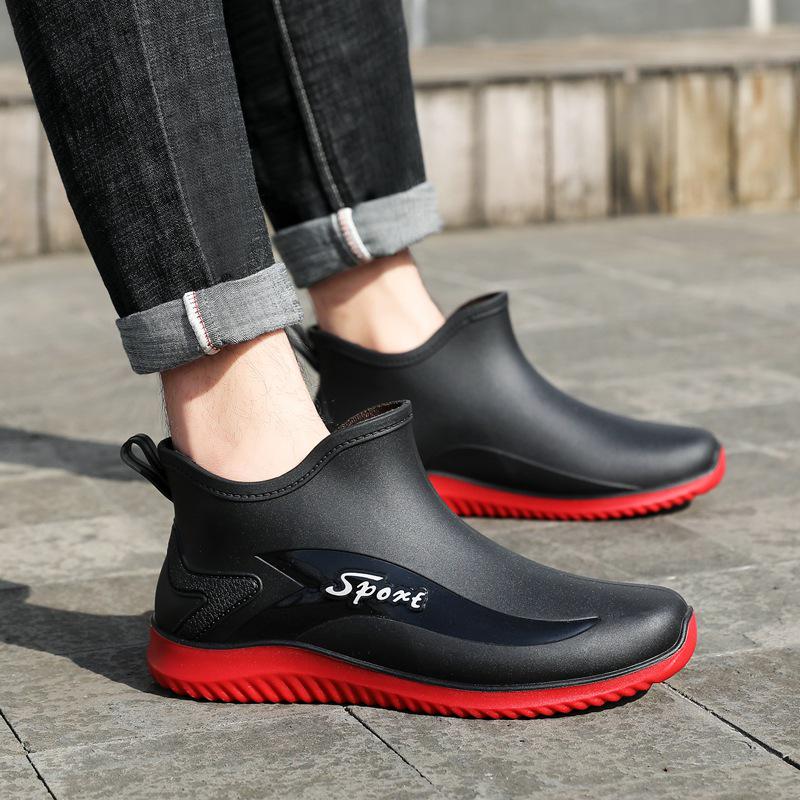 

Men s Waterproof Non-slip Outdoor Work Shoes | Wear-resistant Fishing & Kitchen Rubber Ankle Boots 39