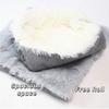 Puppy Cushion Thickened Warm Cat Bed Soft Foldable Cat Nest Mat Comfortable Pet Kennel Autumn Winter