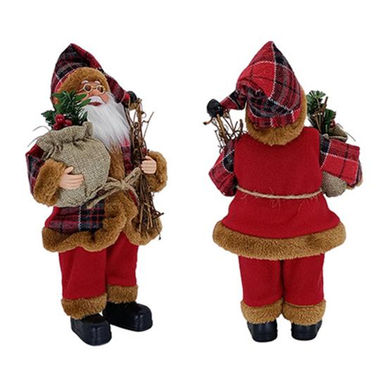 Ornament Crăciun Moș Crăciun Formă Realistă Aspect Scenă Minunată Festiv Anul Nou Decorează În Picioare Textură Clară Decorațiuni de Crăciun Cadou