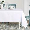 Wipe Clean Tablecloth Waterproof Rectangle Tablecloth, Polyester Table Cloth for 6 To 8 Seater Dining Table Cover for Kitchen