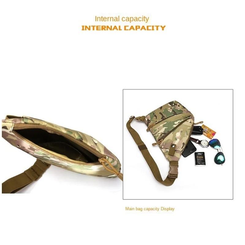 Torby na klatkę piersiową Kamuflażowa torba taktyczna Pojedyncze torby na ramię dla mężczyzn Wodoodporne nylonowe torby crossbody Męska torba kurierska