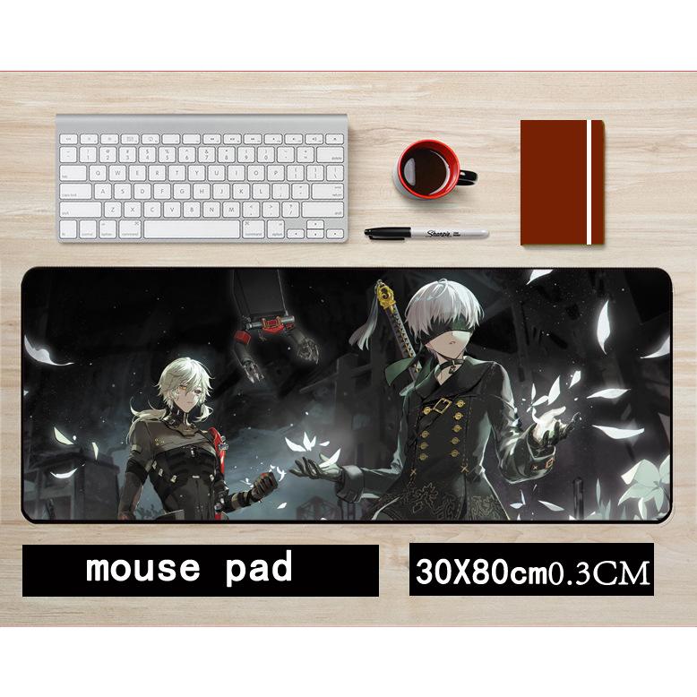 NieR: Automata 2B Non-slip Mouse Pad, 30x80cm Gaming Desk Mat