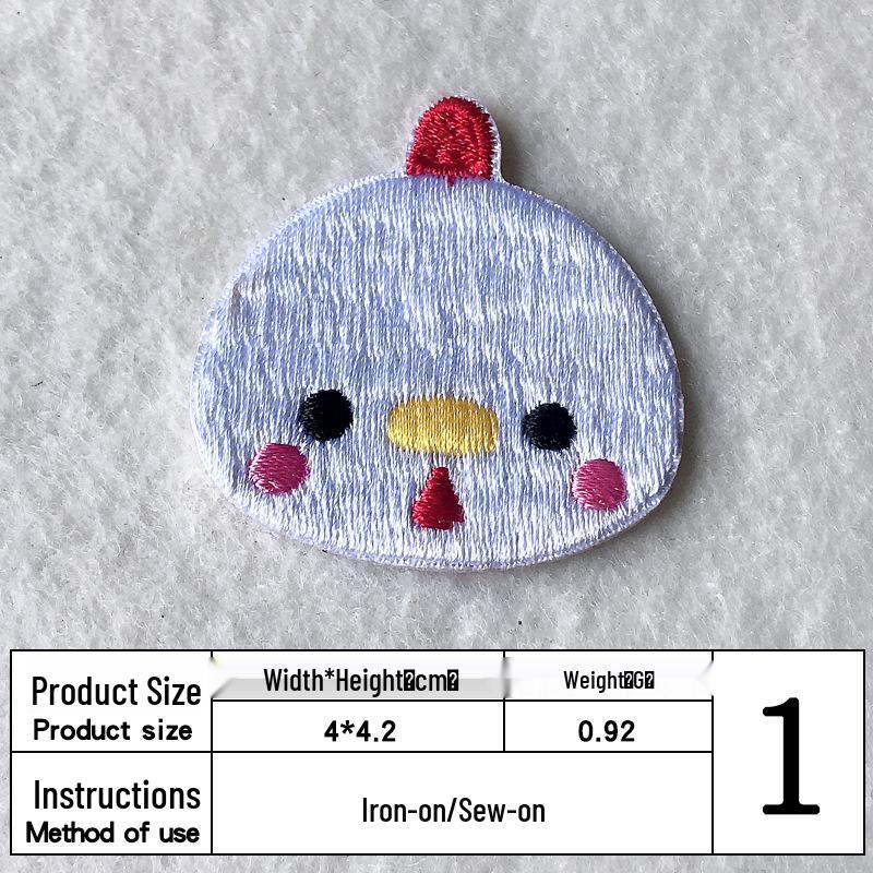 

Очаровательная мультяшная нашивка с вышивкой животного для аксессуаров для одежды