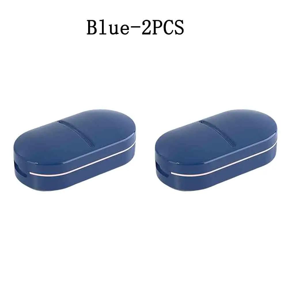 Compact Portable Pill Cutter Integrating Storage Box Adjustable Pill Splitting Crushing Function and Durable Steel Cutting Blade