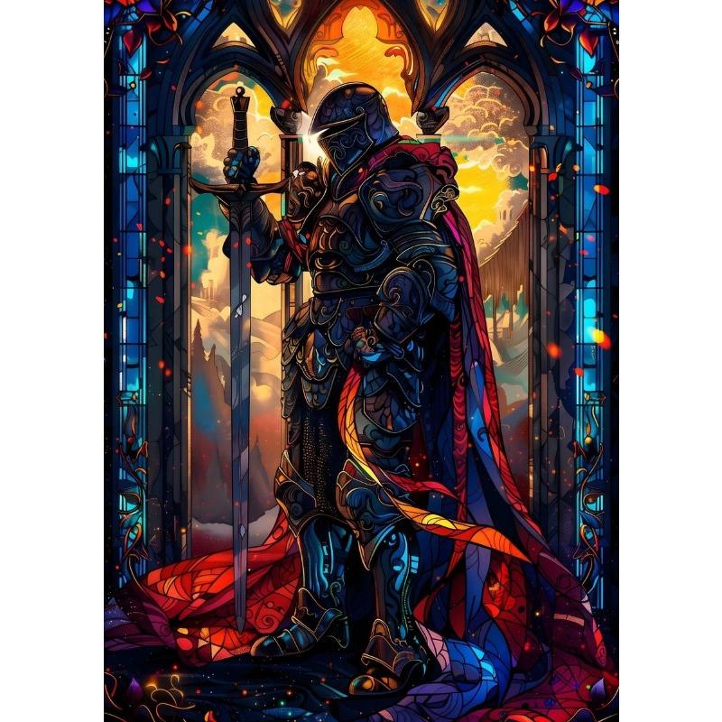 

Фэнтези Дракон Животное Рыцарь Дух Витраж Холст Картина Картинки для Гостиной Настенное Искусство Декор Комнаты Эстетика 21cm×30cm NoFrame