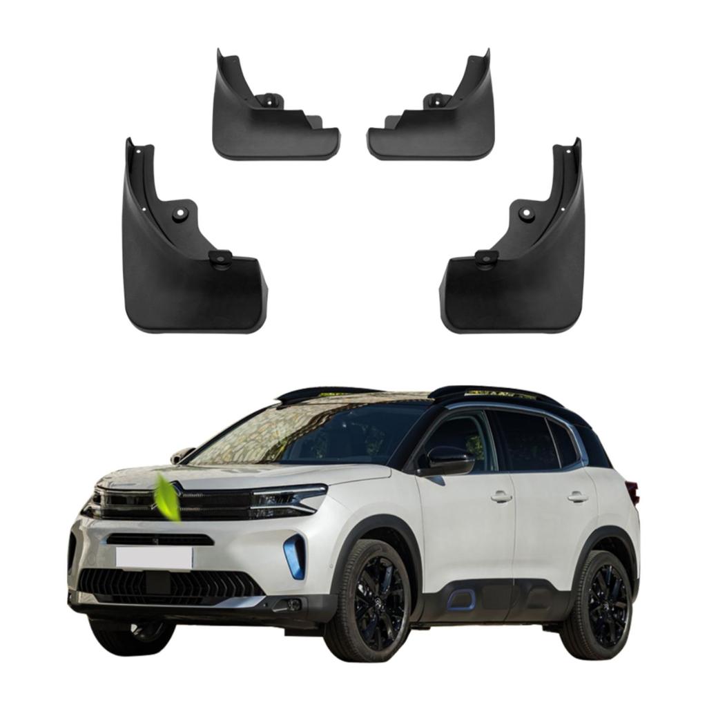 4PCS Car Mud Flaps Splash Guards Mudguards Car Mud Flaps Compatible with Citroen C5 Aircross 2017-on