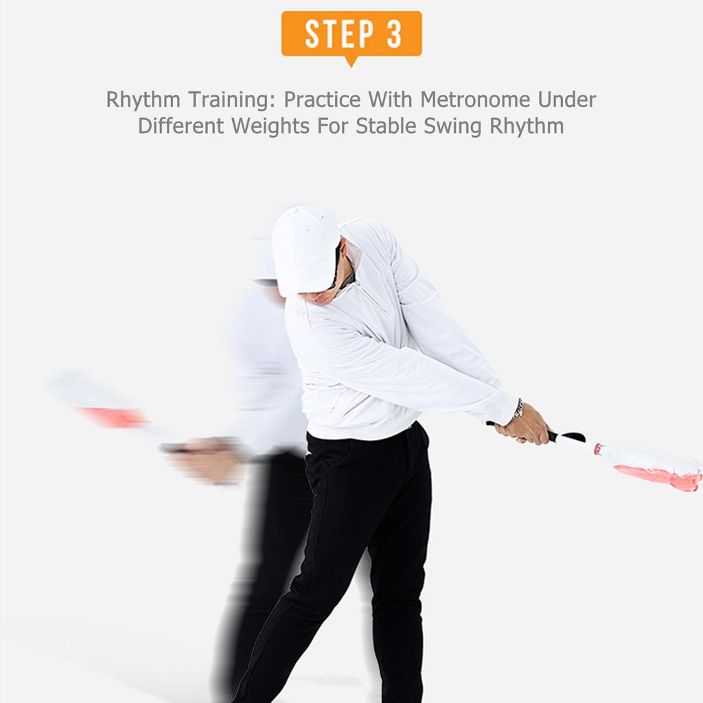 Swing Trainer Practice Stick with Weight Correct Grip Indoor Training Aid for Beginners Visual Alignment