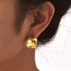 Chunky Geometric Hoop Earrings for Women, Circle Huggie Ear Jewelry, Stainless Steel Waterproof Earring Oorbellen Wholesale