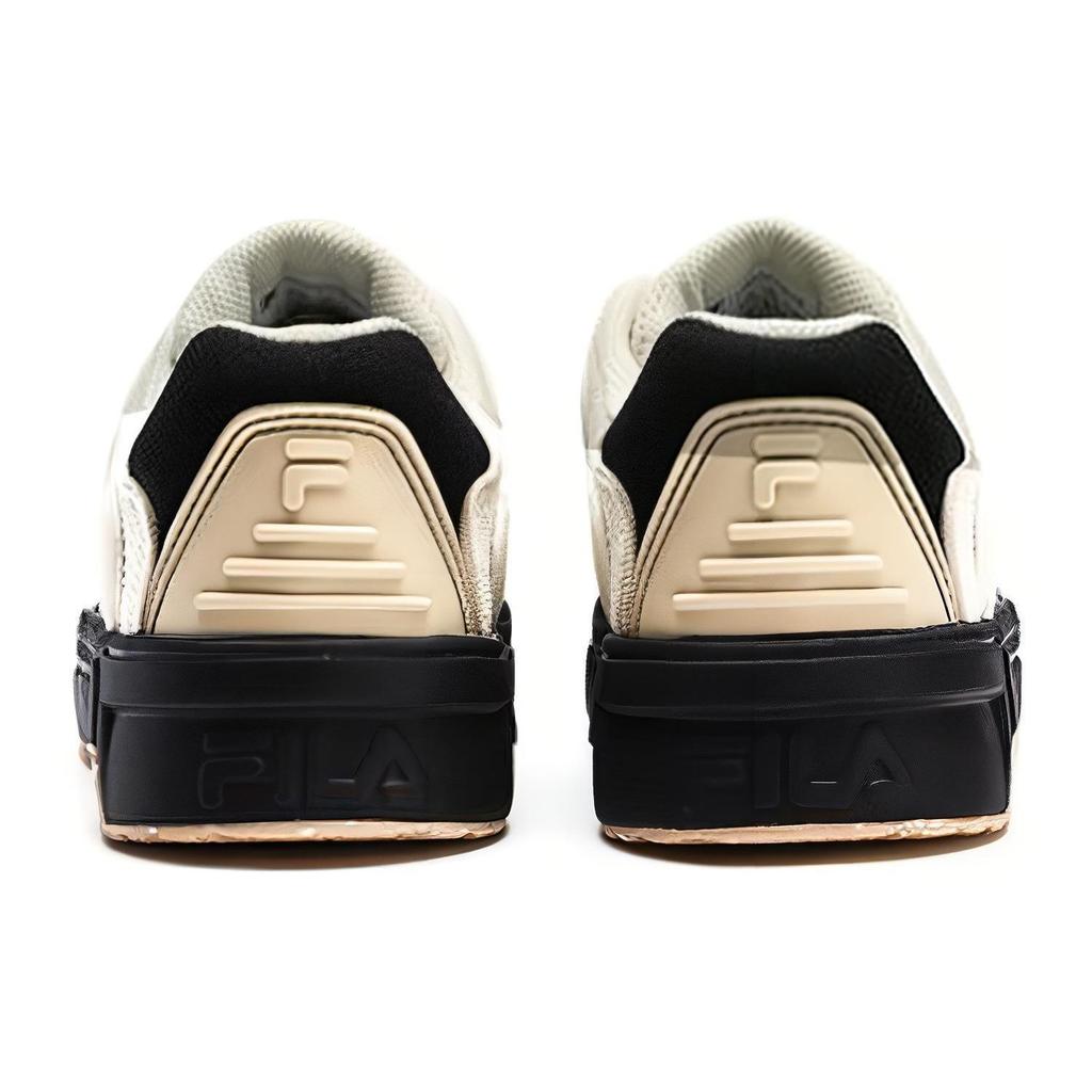 FILA Fusion Bank DX Comfortable Lightweight Height Increasing Low Top Sneakers Women sneakers Black White T12W342206FAB