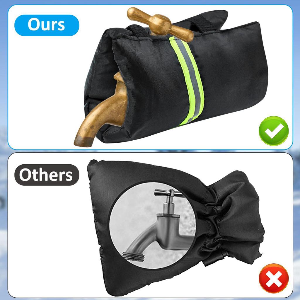 Winterwasserdichte Outdoor-Wasserhahnabdeckung Außengarten-Wasserhahn-Einfrierschutzsocke Wiederverwendbarer Wasserhahnschutz