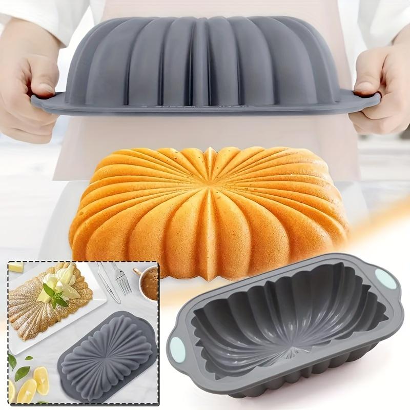 Silicone Toast Cake Pans Rectangle Flower Shaped Cake Baking Pan Baking Tool Toast Pan Cake Mold Kitchen Tool Cooking Accessorie