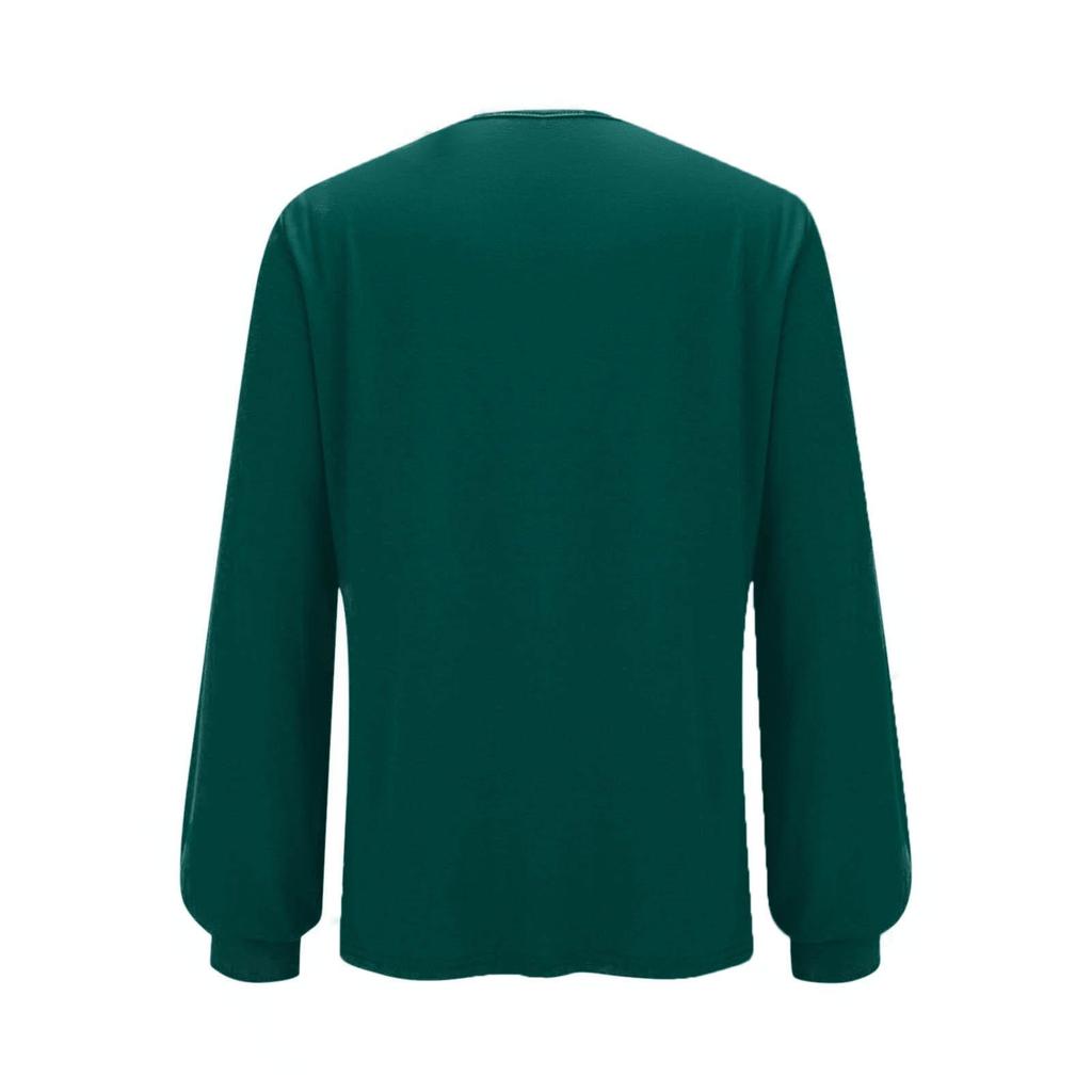 2025 European & American Women's Casual Sequin Round Neck Long Sleeve Pullover