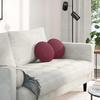 Seat Cushion 2 Pcs Burgundy Ø30 X 13 Cm Fabric