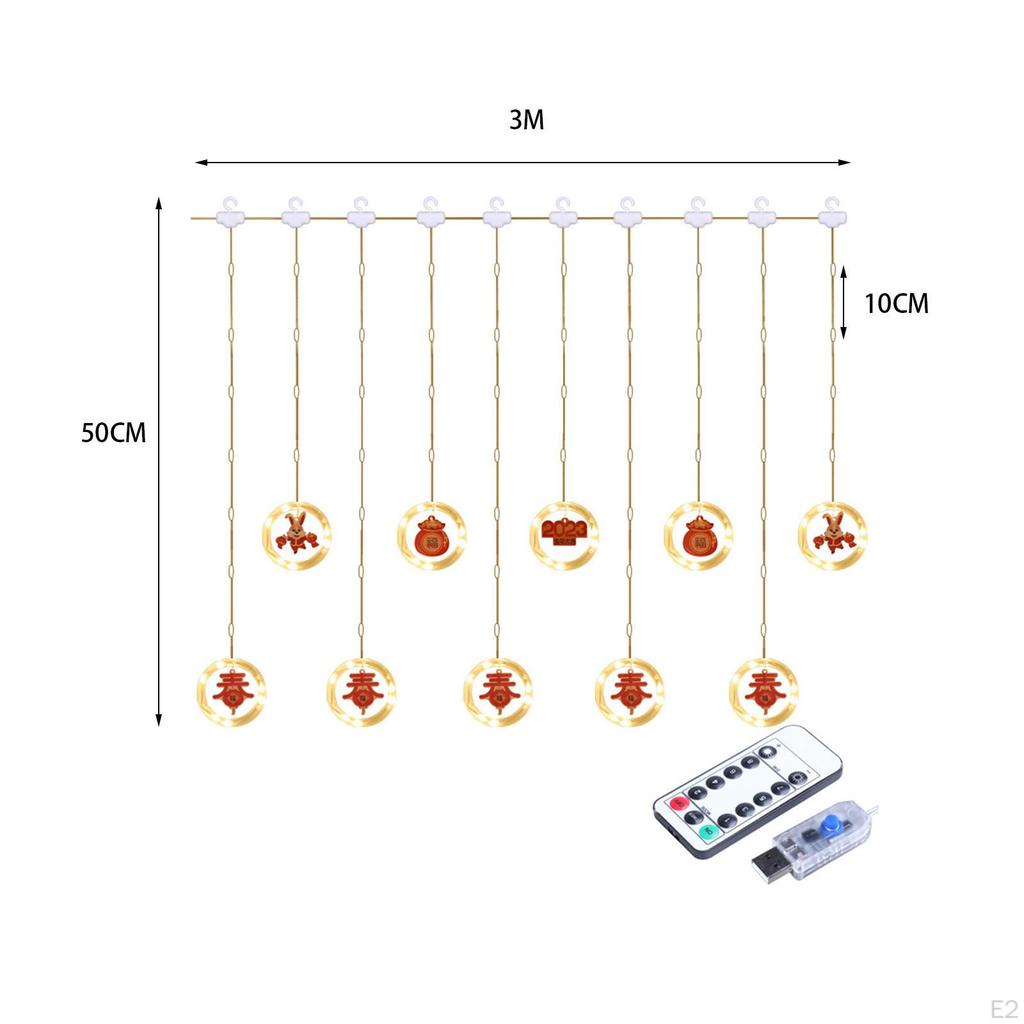 Chinese Year Icicle Light Outdoor Indoor Ornament Hanging