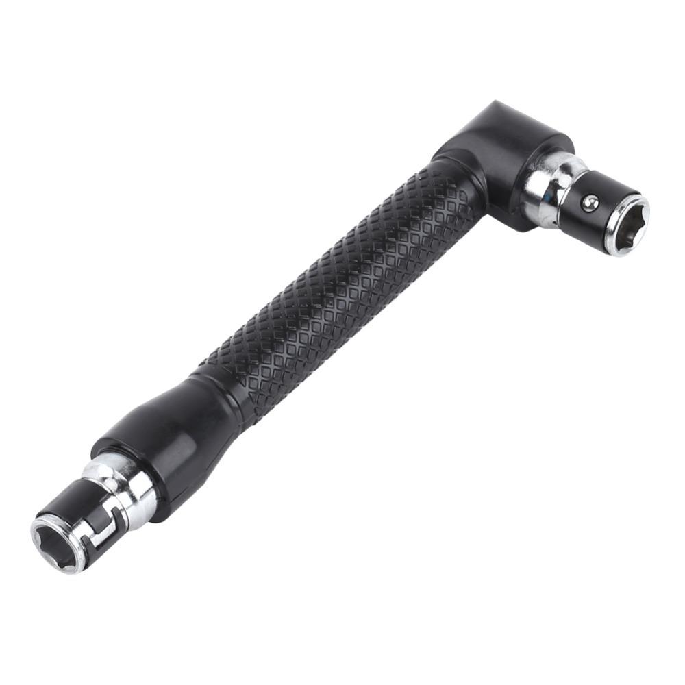 90 Degree L-Shape Socket Wrench 1/4 Inch Drive Right Angle Wrench For Screwdriver Bits