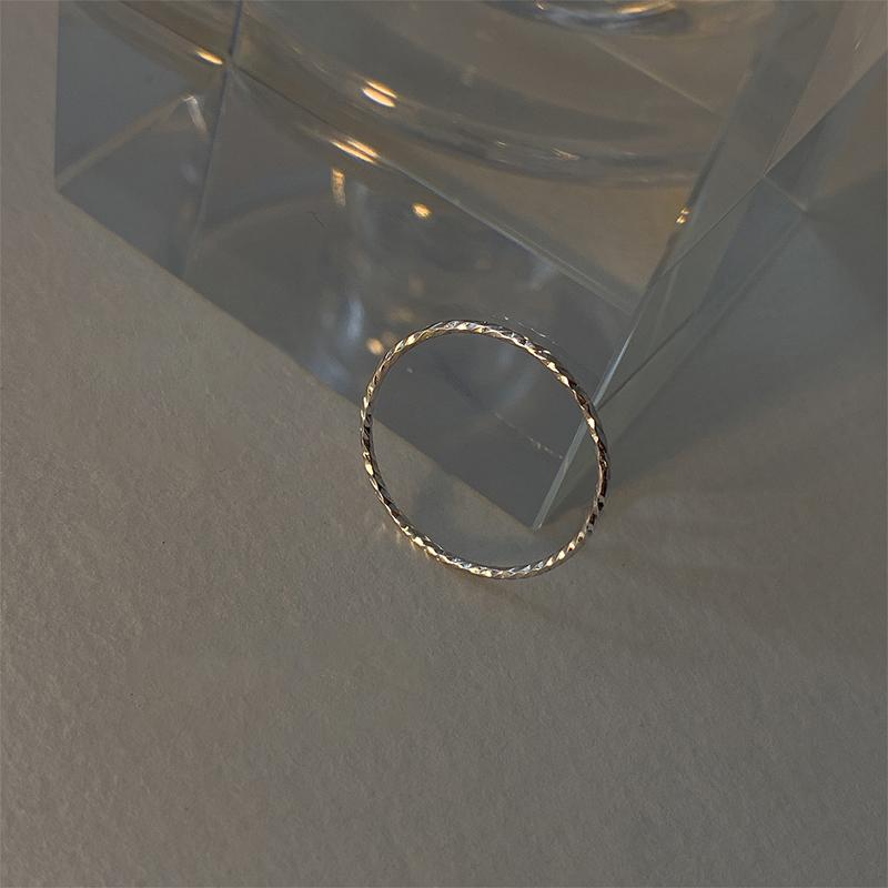 

Sterling Silver Simple and Versatile Plain Ring Foldable Ring Party Jewelry Accessories For Women and Girls 15
