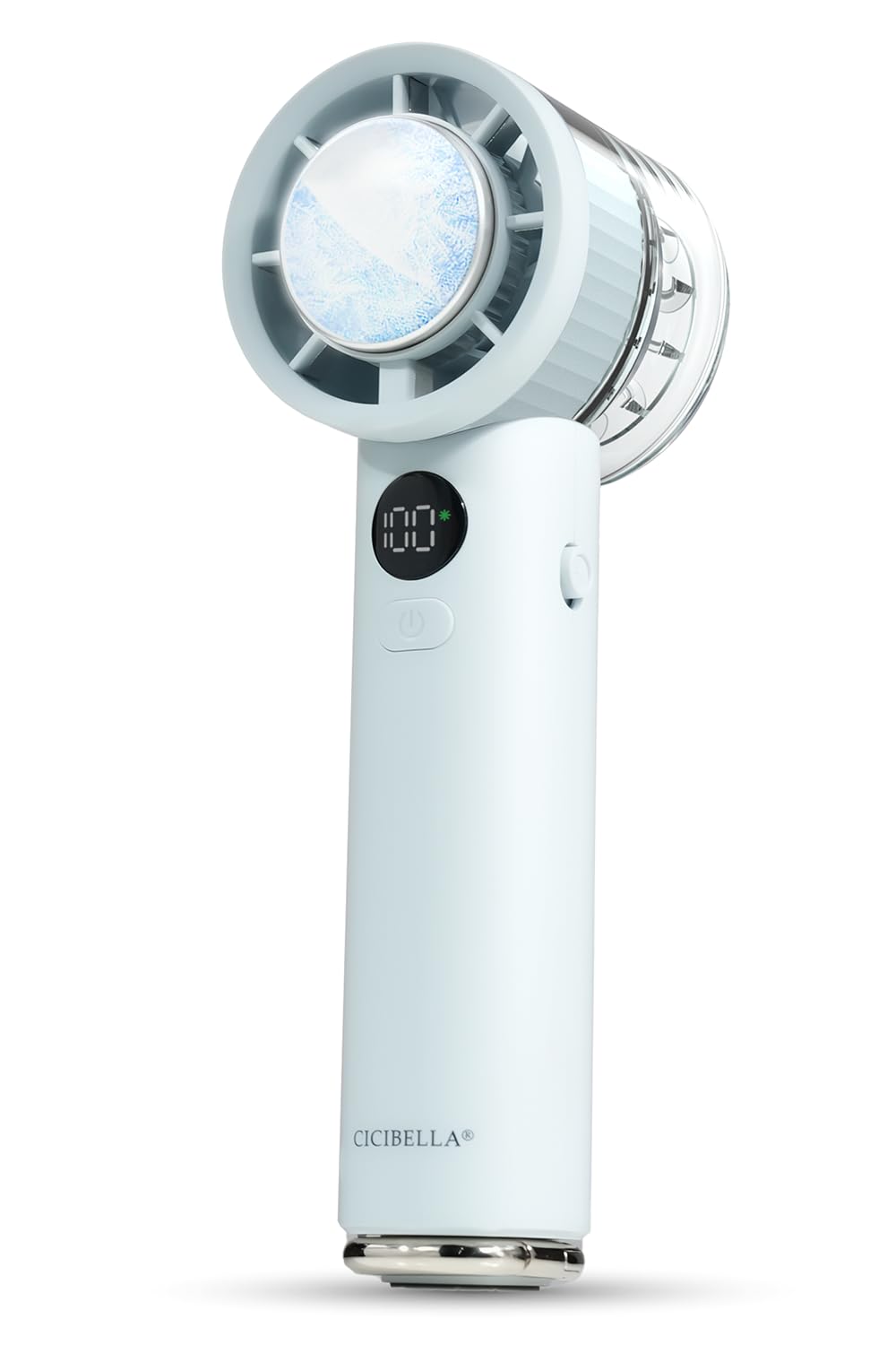 

Модель Instant Sisibella Handy Cooling Маленький 100 рівнів швидкості вітру Тривала робота Охолоджує до більш прохолодного Ручний Захист від спеки Ремінець Карабін Перламутровий