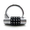 4-Digit U-Shaped Combination Padlock for Luggage, Gym, Drawer, Wardrobe, Bag